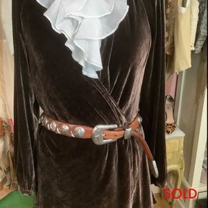 Ralph Lauren velvet wrap top